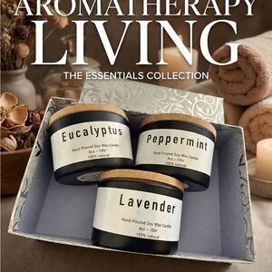 Aromatherapy Living Candle Set | Lavender, Eucalyptus & Peppermint